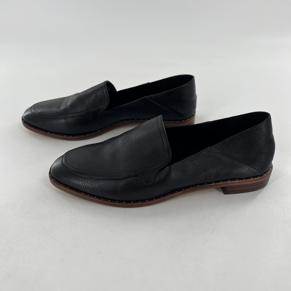 Vince Camuto Leather Womens Flat Shoe VC-Cretinian 8.5 Black Souffle Lux 39.5 - Picture 7 of 16